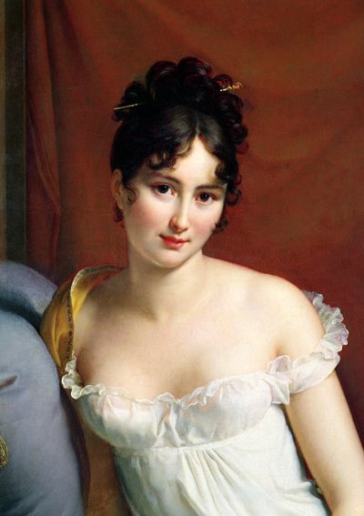 Portrait of Madame Recamier (detail) by Baron François Pascal Simon Gérard